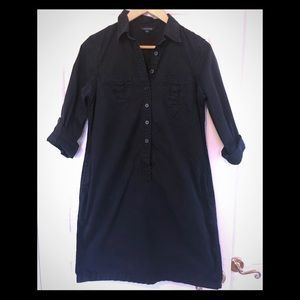 Land’s End dark blue knee length twill dress